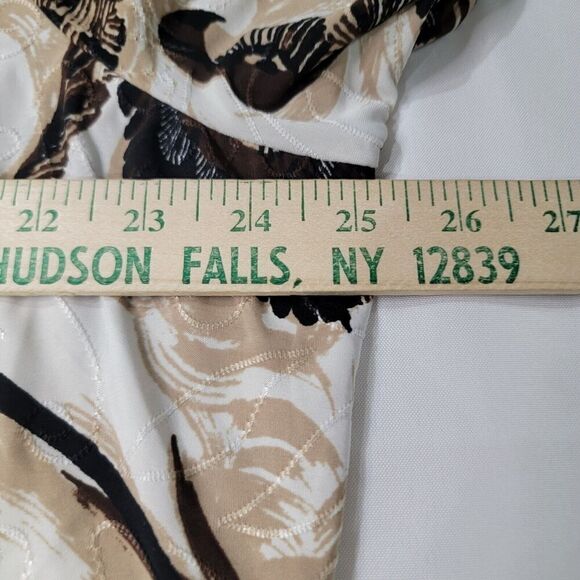 JM Collection Tunic Top Womens 2X Textured Stretch Flowy Pausley Office Career - Picture 7 of 13